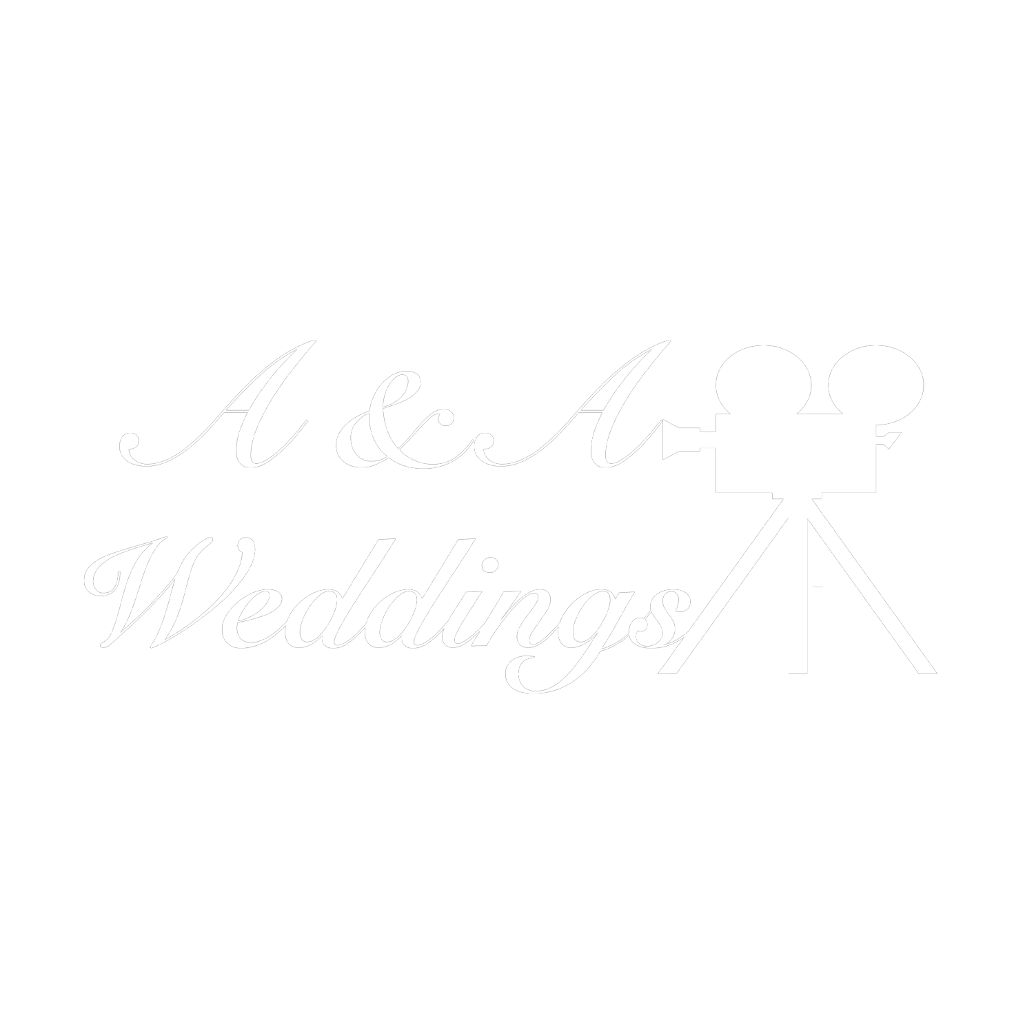 A & A Logo in white